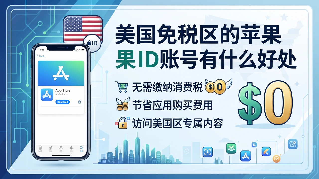 美国免税区的苹果ID账号有什么好处｜账号批发与安全使用参考