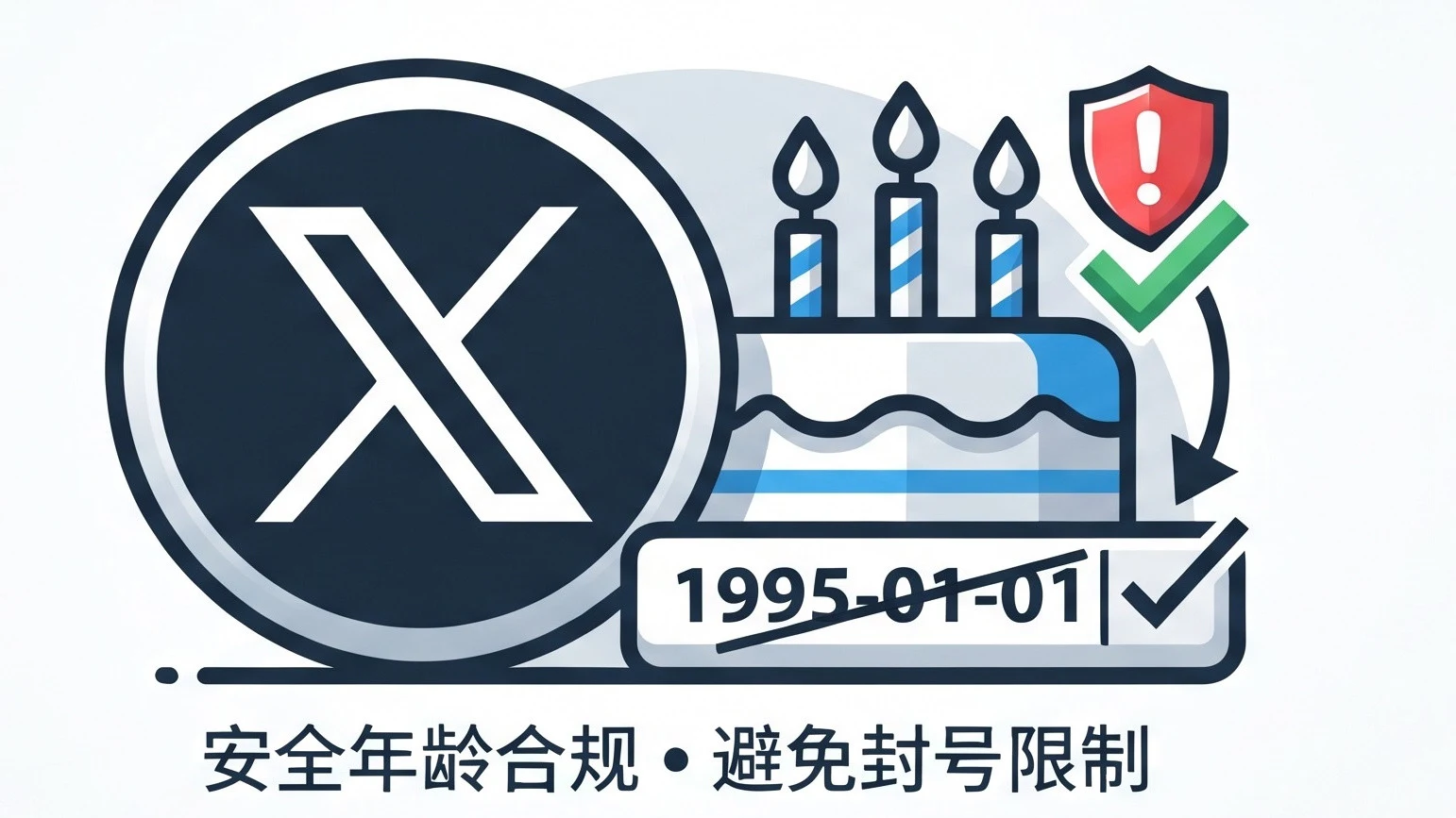 推特X账户修改生日全攻略：如何修改年龄不触发封号限制｜账号批发与安全使用参考