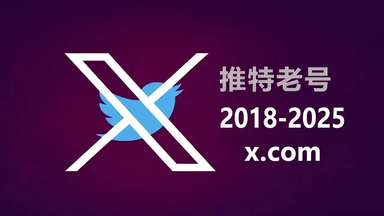 Twitter/X 老账号｜2025 年注册｜带 2FA