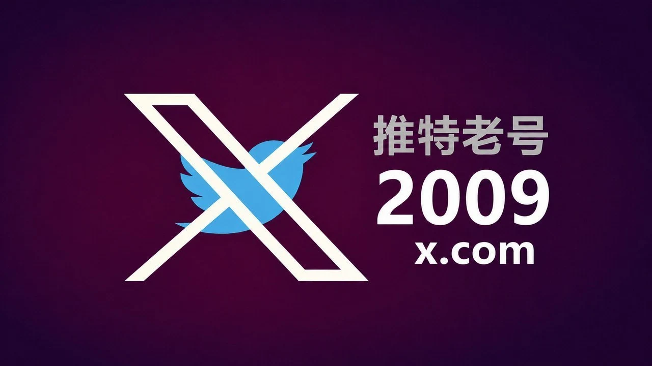 Twitter/X 老账号｜2009 年注册｜带 2FA